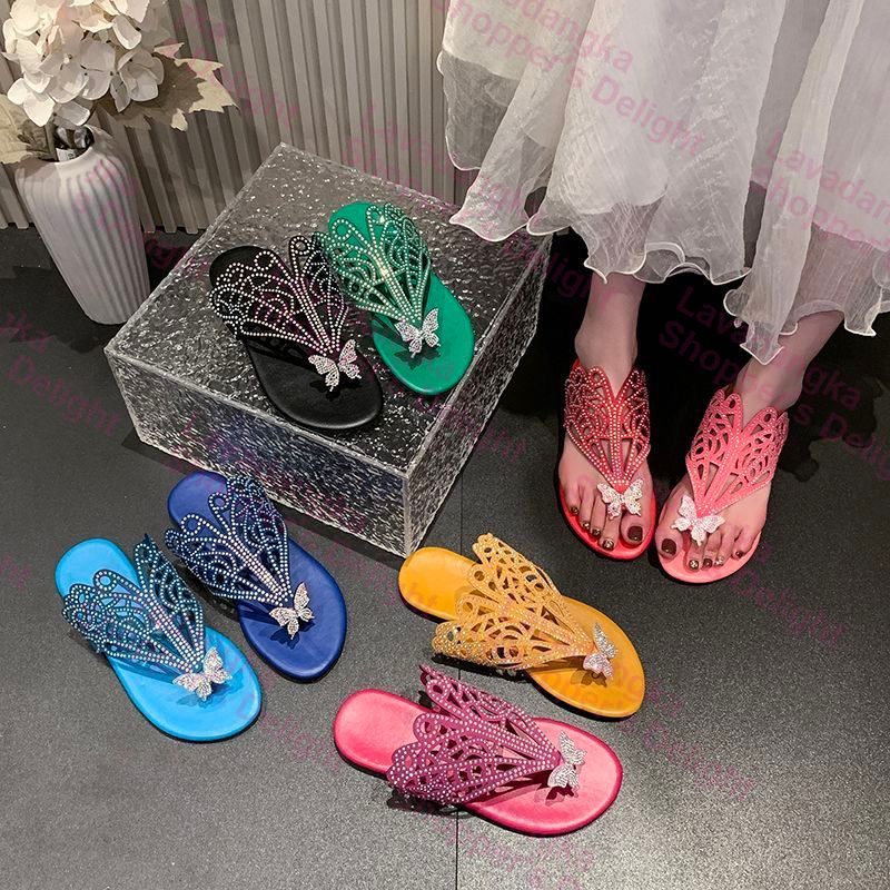 Butterfly Luxe Crystal Slippers
